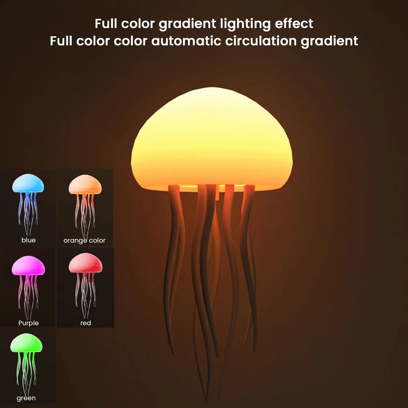 Jellyfish atmosphere light with warm and multicolor light