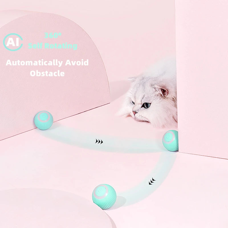 Electric Cat Ball Toys Automatic Rolling